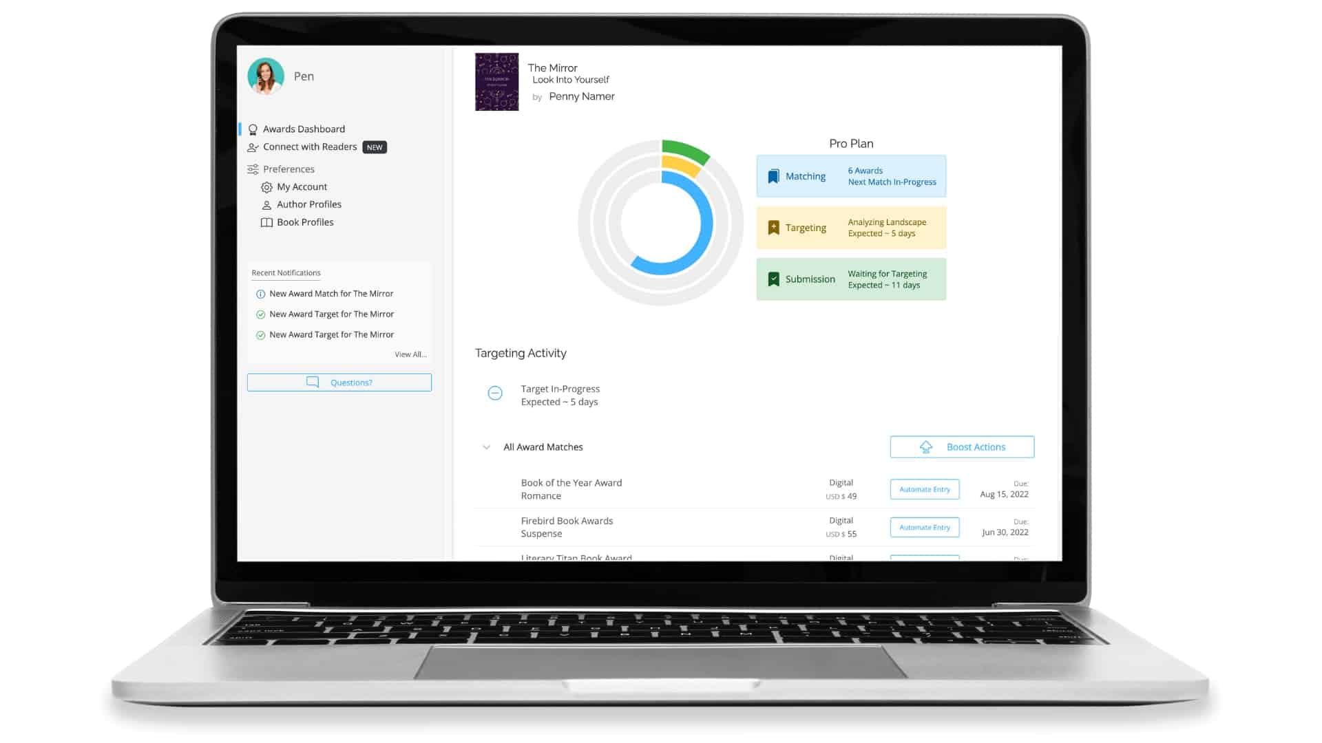 View Awards Dashboard