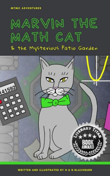 Book Cover - Marvin the Math Cat & the Mysterious Patio Garden