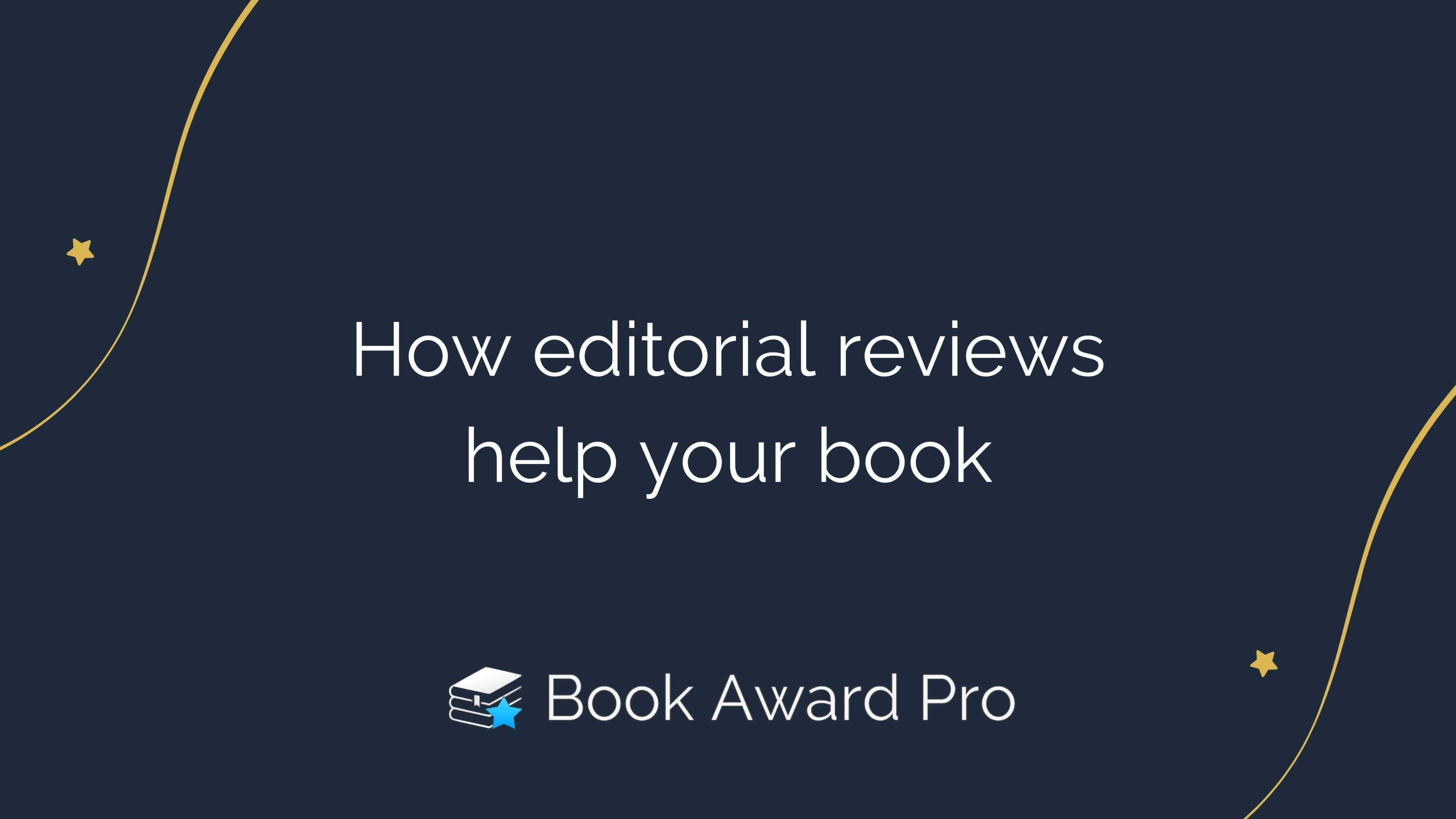 How editorial reviews help your book